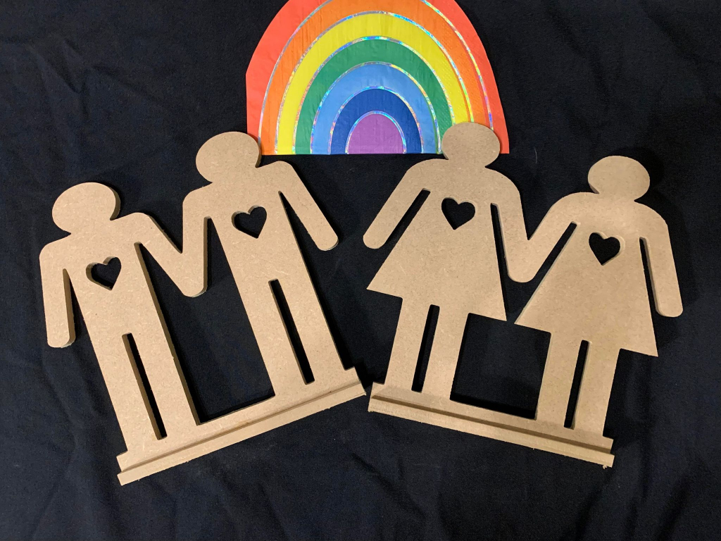Same Sex Couples - Ideal For Valentines, Mothers Or Fathers Day Gifts Or Crafts