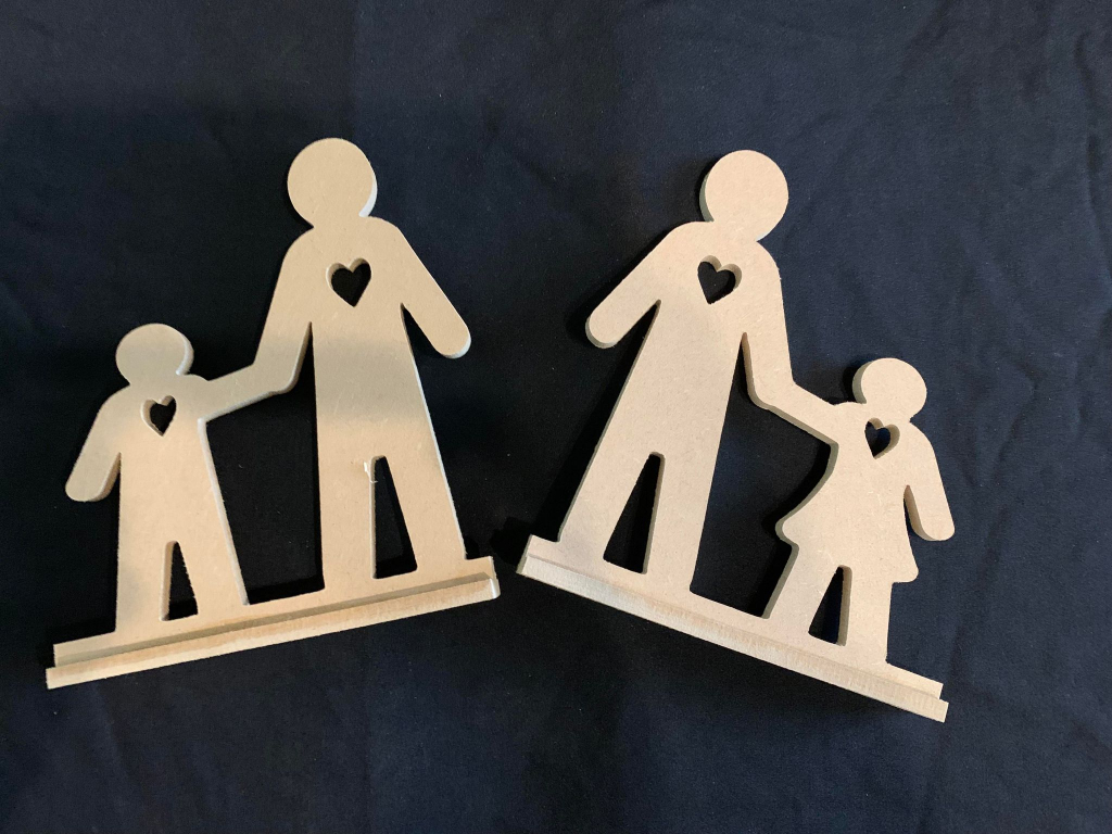 Fathers Day Freestanding Dad & Child/Children
