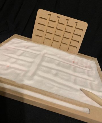 Sand Writing Tray ideal for mark making and strengthen hand muscles for writing - Image 7