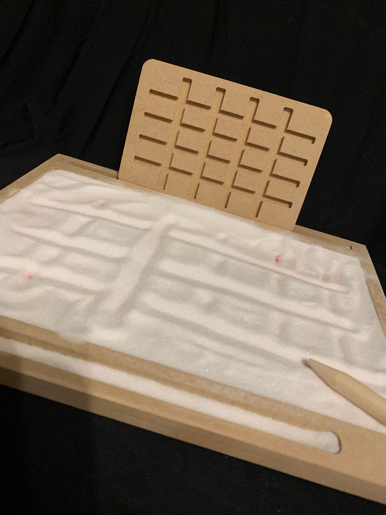 Sand Writing Tray ideal for mark making and strengthen hand muscles for writing