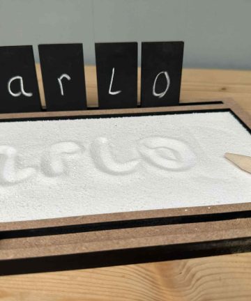 Sand Writing Tray ideal for mark making and strengthen hand muscles for writing - Image 11