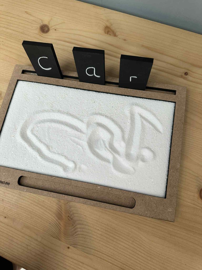 Sand Writing Tray ideal for mark making and strengthen hand muscles for writing