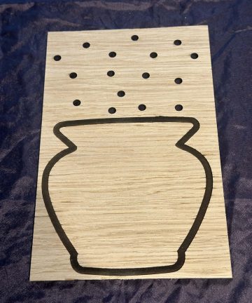 Flower Collecting Vase Boards- great fine motor skills activity