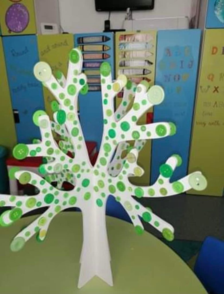 Tree 3D standing ideal for Displays, Self Registration, small world play