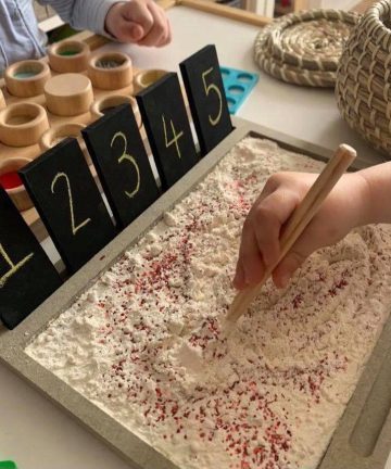Sand Writing Tray ideal for mark making and strengthen hand muscles for writing - Image 8