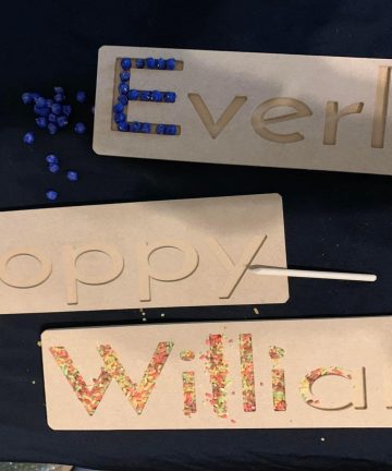 Personalised Name Board - Ideal for tracing, pre writing, and rice and chick pea trays - Image 1