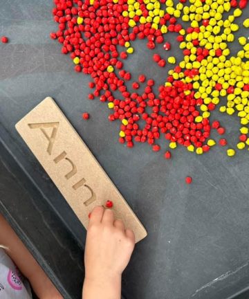 Personalised Name Board - Ideal for tracing, pre writing, and rice and chick pea trays - Image 4