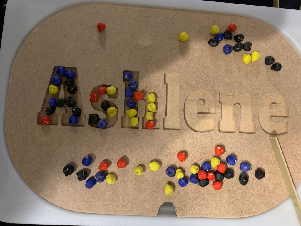 Ikea Flisat/Trofast Personalised name Lid, Small Tray - Ideal Gifts Or Personalised Activities