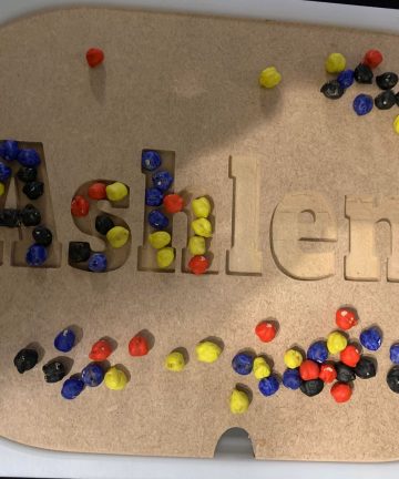 Ikea Flisat/Trofast Personalised name Lid, Small Tray -  Ideal Gifts Or Personalised Activities - Image 2
