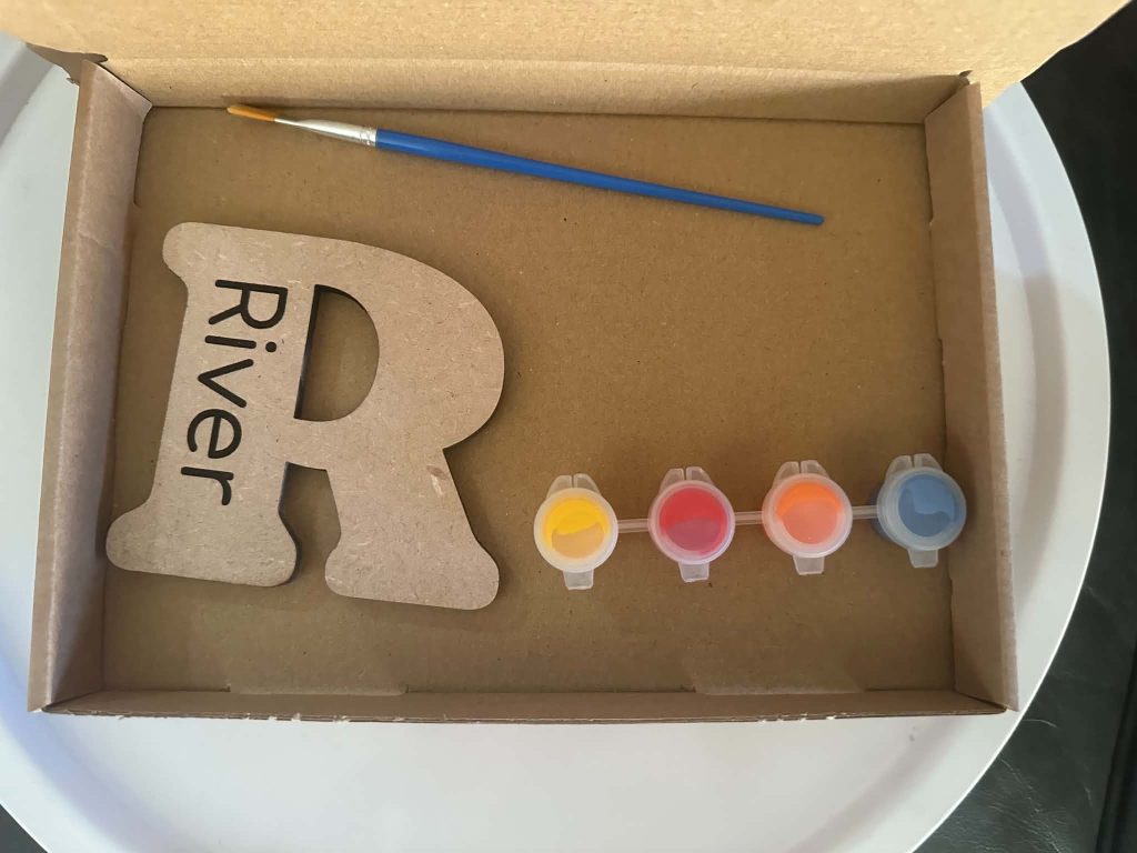 Letter With Personalised Name Craft Box - Ideal Gifts Or Personalised Craft Activity