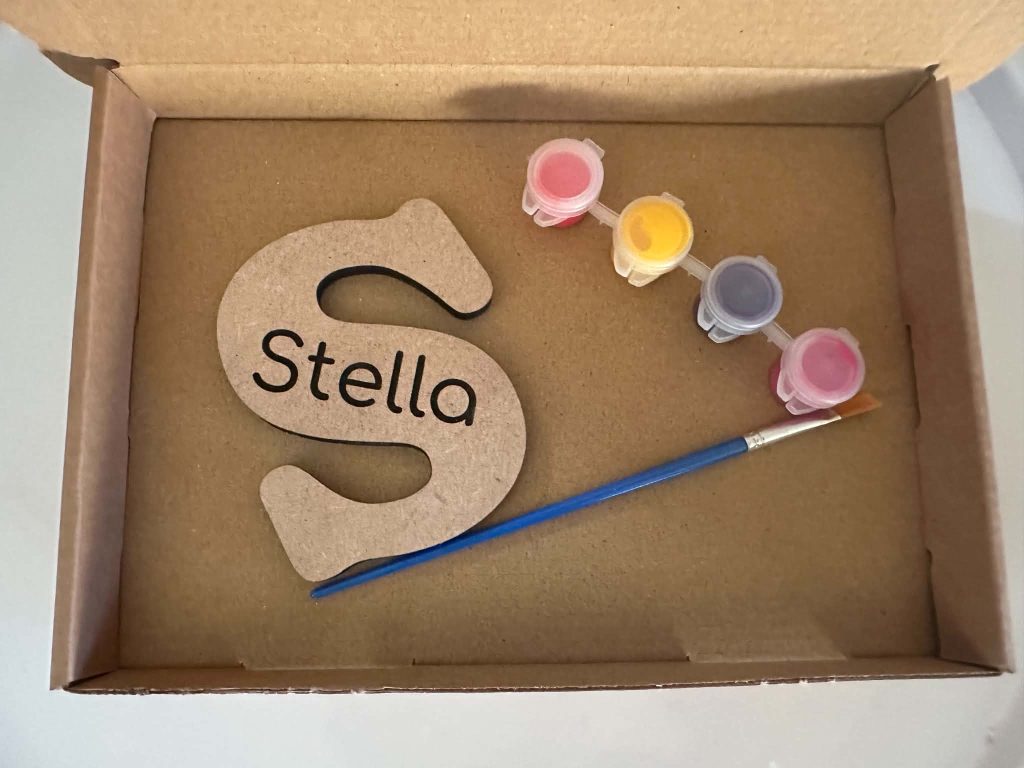 Letter With Personalised Name Craft Box - Ideal Gifts Or Personalised Craft Activity