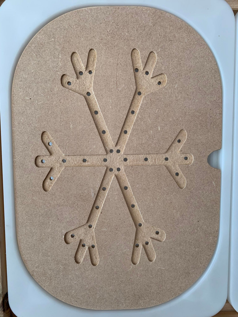 Ikea Flisat/Trofast Play Lid - Small Tray Snowflake