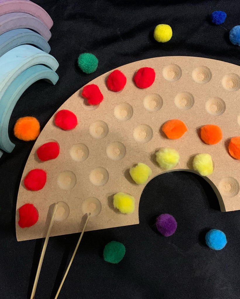 Fine Motor Skills Rainbow - Ideal For Weather Or St. Patricks Day Activities