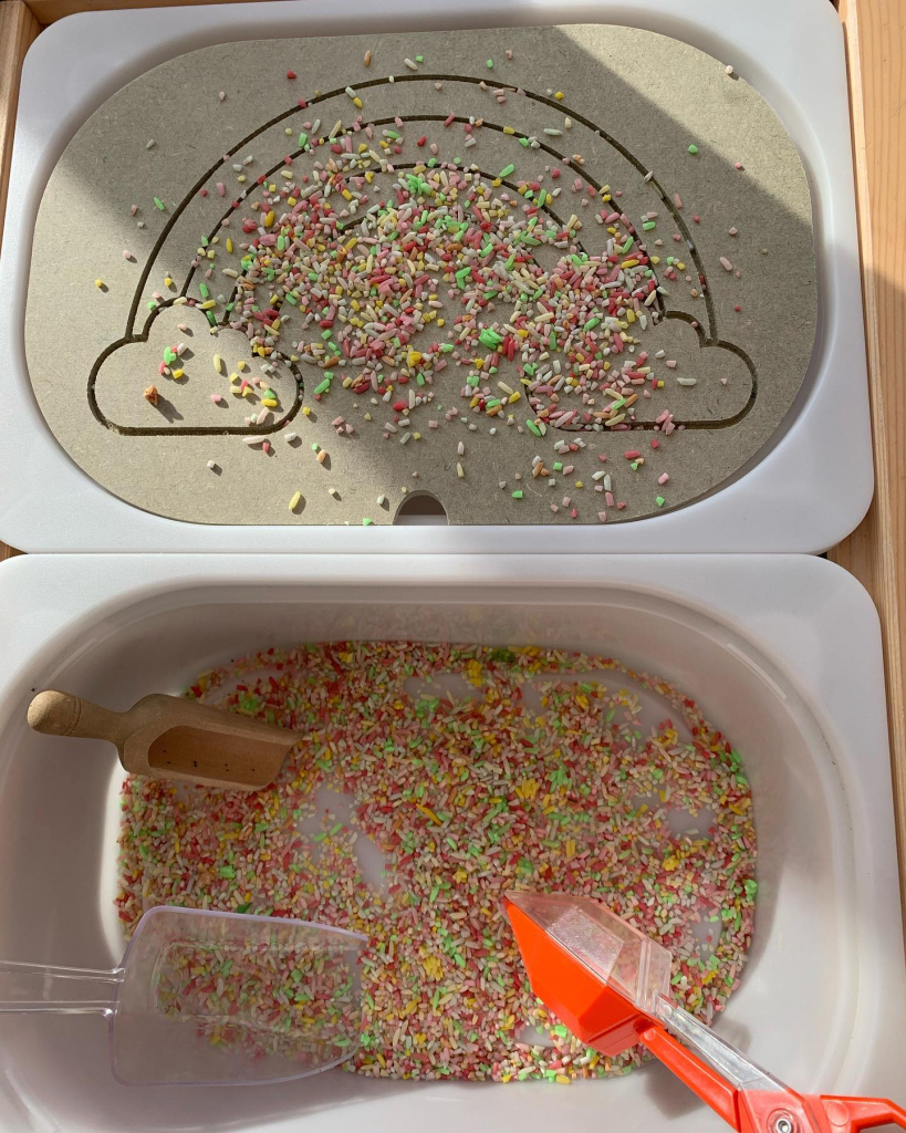 Ikea Flisat Rainbow  Play Lid - Ideal For Weather Or  St. Patricks Day Activities