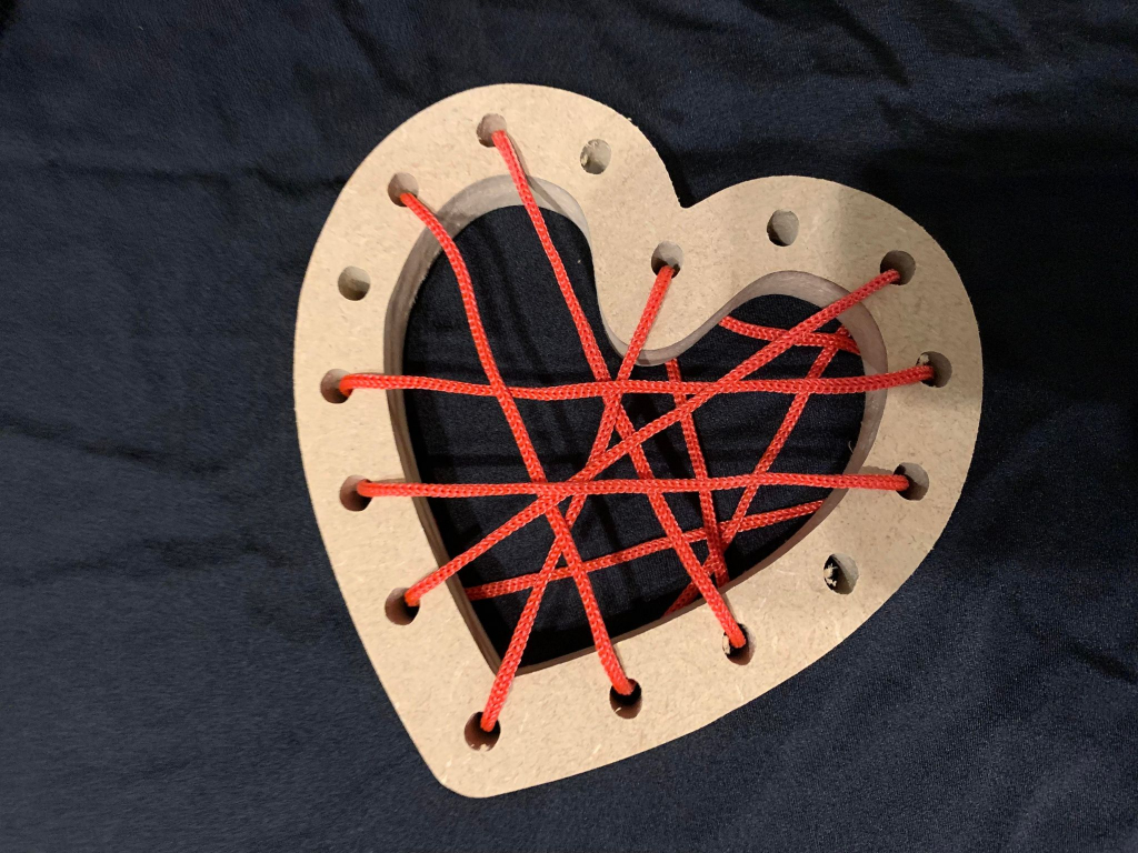 Threading Heart - Ideal For Valentines Fine Motor Skills