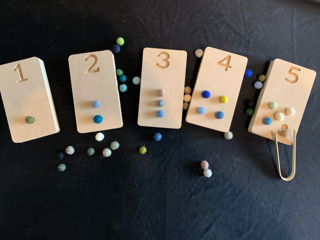 Fine Motor Skills Number Boards