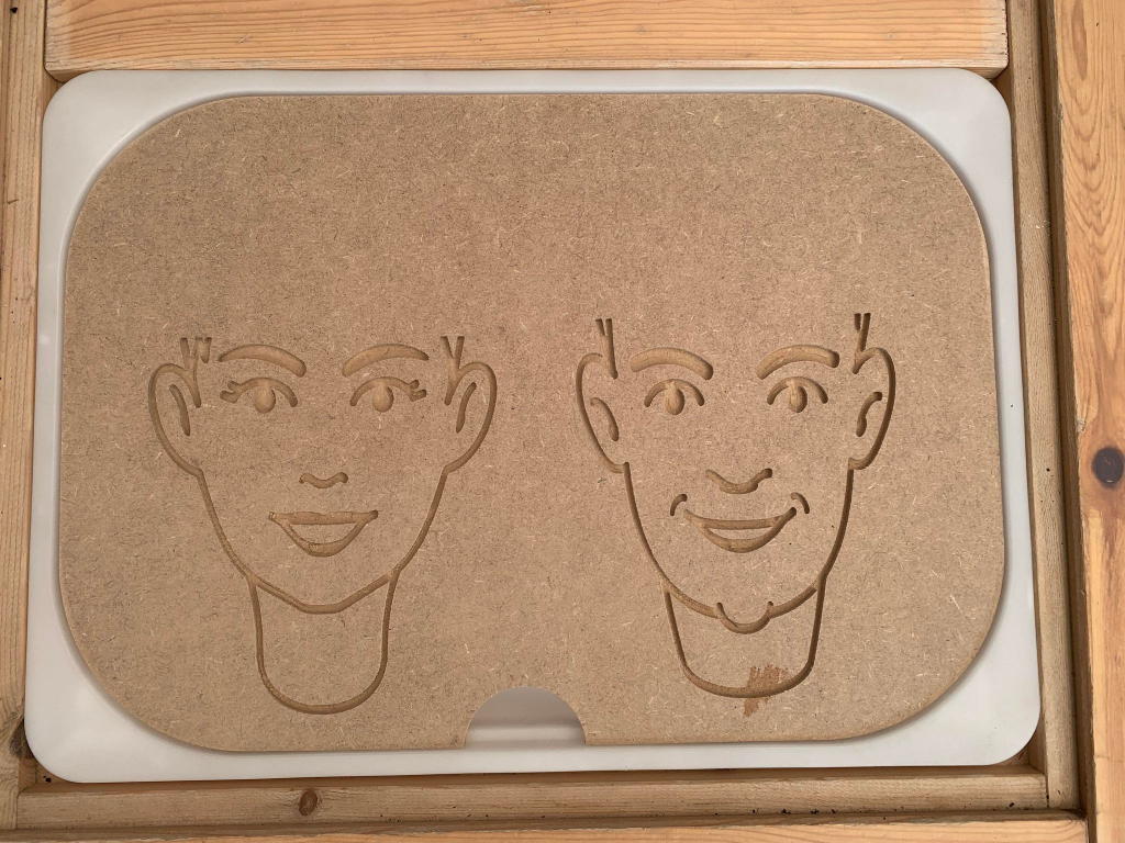 Ikea Flisat/Trofast Play Lid - Faces