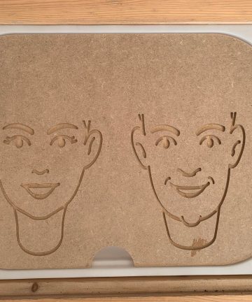 Ikea Flisat/Trofast Play Lid - Faces - Image 3