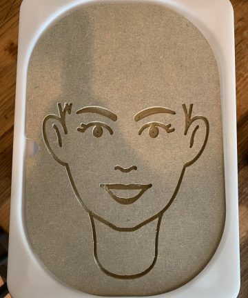 Ikea Flisat/Trofast Play Lid - Faces - Image 1