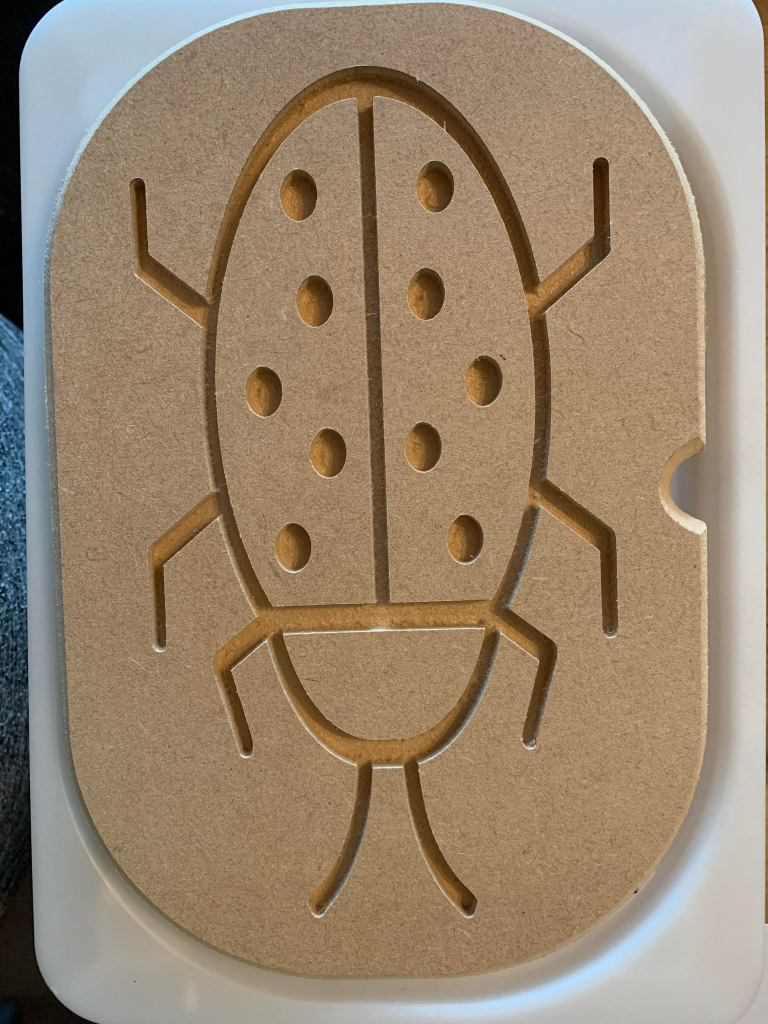 Ikea Flisat/Trofast Play Lid- Small - Ladybird