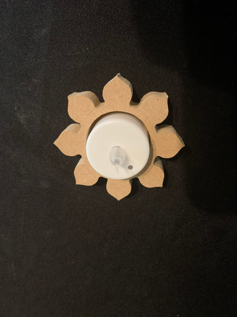 Rangoli Pattern And Tea Light - Ideal for Diwali