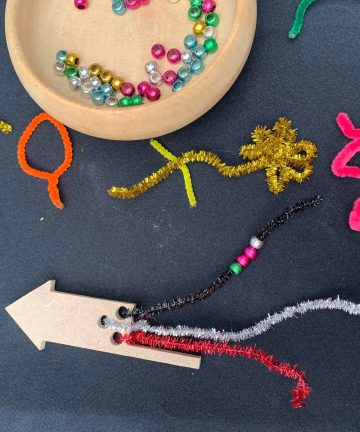 Threading Firework Rocket -  Ideal For Fireworks Or Chinese New Year Fine Motor Skill Play - Image 1