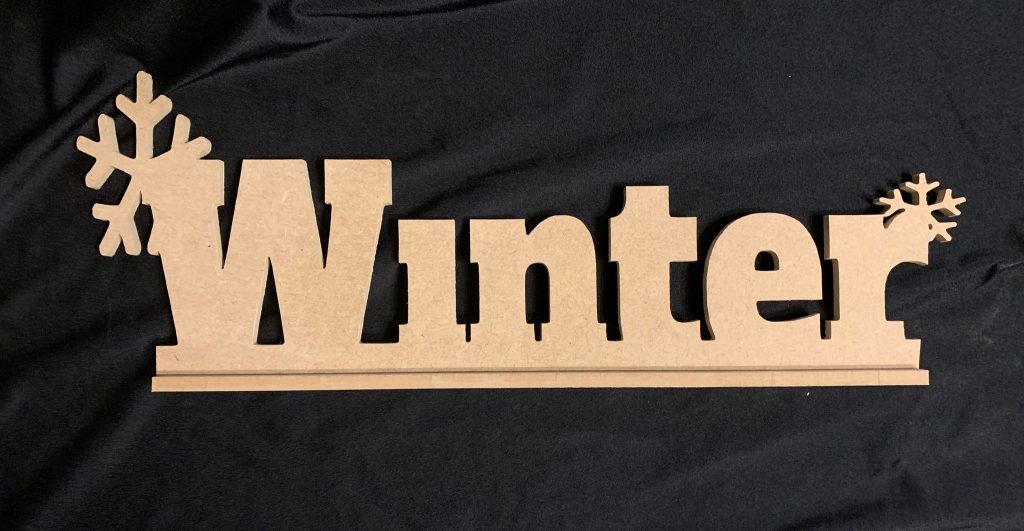 Standing Winter Sign - Ideal For Winter, Seasons Or Christmas Displays Or Activities