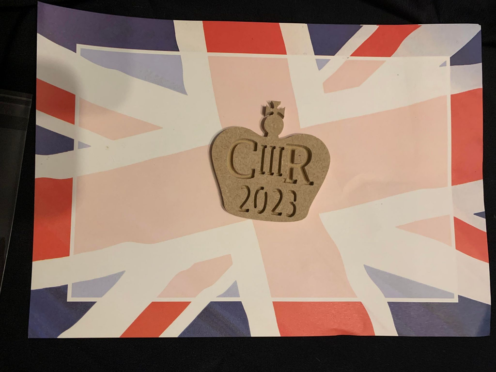 King Charles 3rd Crown 2023. Ideal for Royal Themes or British Values