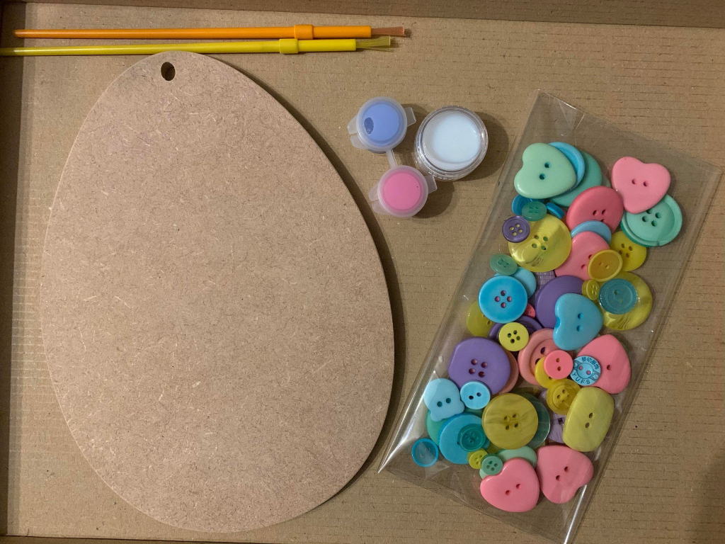 Easter Egg Button Craft Box