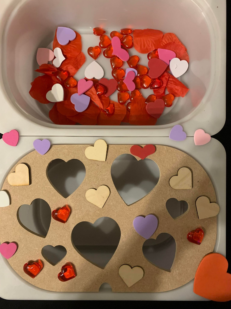 Ikea Flisat  Heart Activity Lid - Ideal For Valentines Or Mothers Day Play