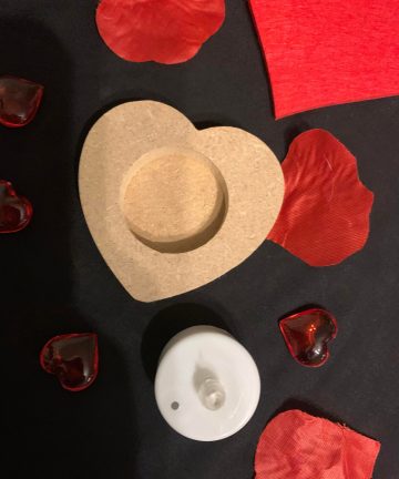 Heart Shape Holder And Battery Tea Light - Ideal For Mothers Or Valentines Day - Image 1