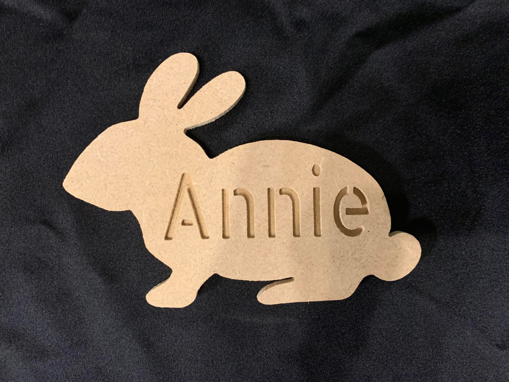 Personalised Bunny Shape - Ideal For Easter, Spring Or Seasons Play or Activities