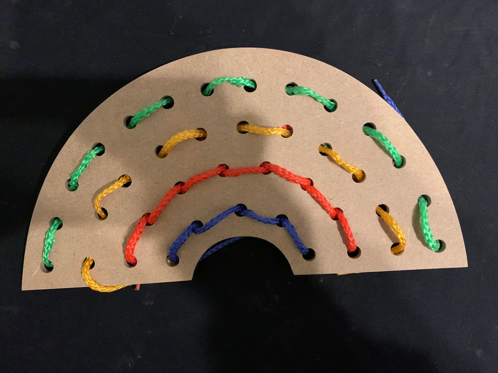 Threading Rainbow - Great For Weather Or St. Patricks Day Activities