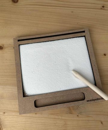 Small Sand Writing Tray ideal for mark making and strengthen hand muscles for writing - Image 1