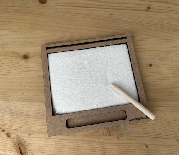 Small Sand Writing Tray ideal for mark making and strengthen hand muscles for writing