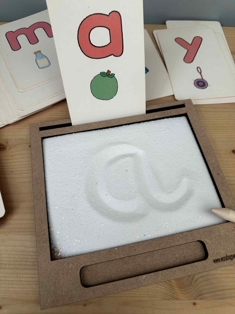 Small Sand Writing Tray ideal for mark making and strengthen hand muscles for writing