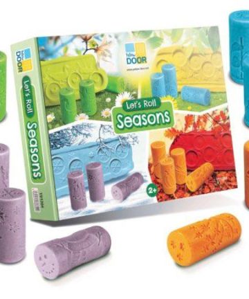 Let’s Roll Seasons set from Yellow Door large set of 24 rollers great for playdoh or sand play - Image 2