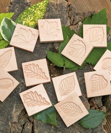 Yellow Door Sensory Leaf Tiles - Image 1