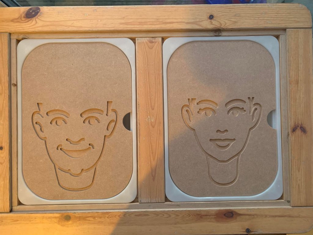 Ikea Flisat/Trofast Play Lid - Faces
