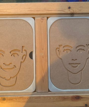 Ikea Flisat/Trofast Play Lid - Faces - Image 6