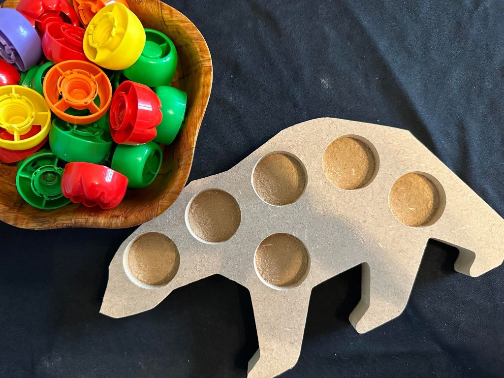 Polar Bear Pouch Lid Shape -Ideal For Winter, Christmas Or Seasons Play