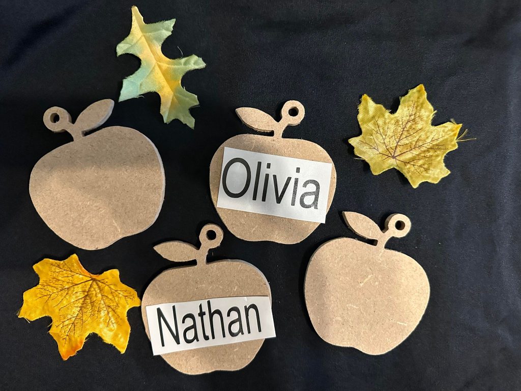 Hanging Apple Shapes