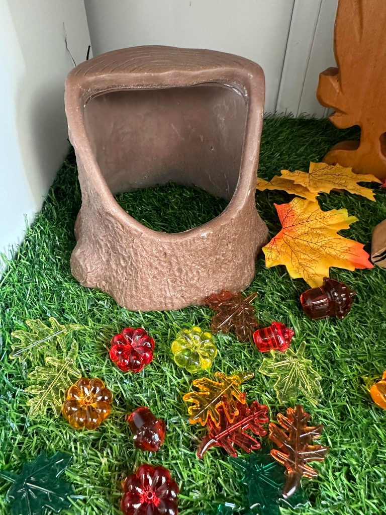 Yellow Door Tree Stump - Ideal For Nature Or Woodland Play