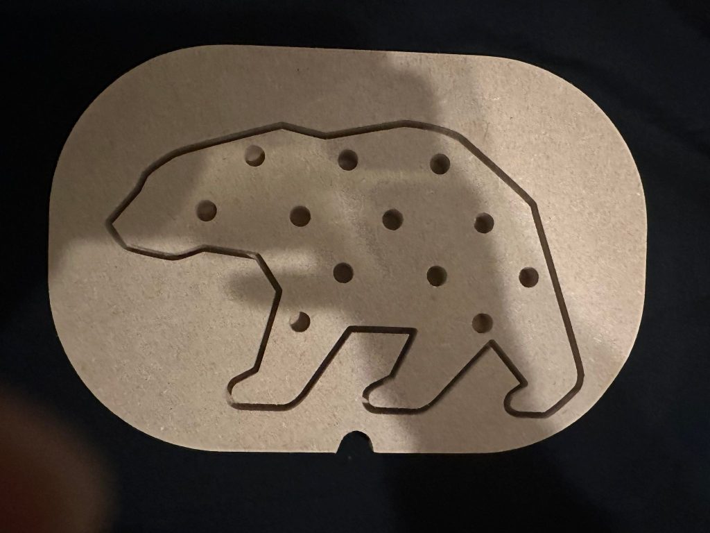 Polar Bear Small Flisat Activity Lid - Ideal For Winter, Christmas Or Seasons Play