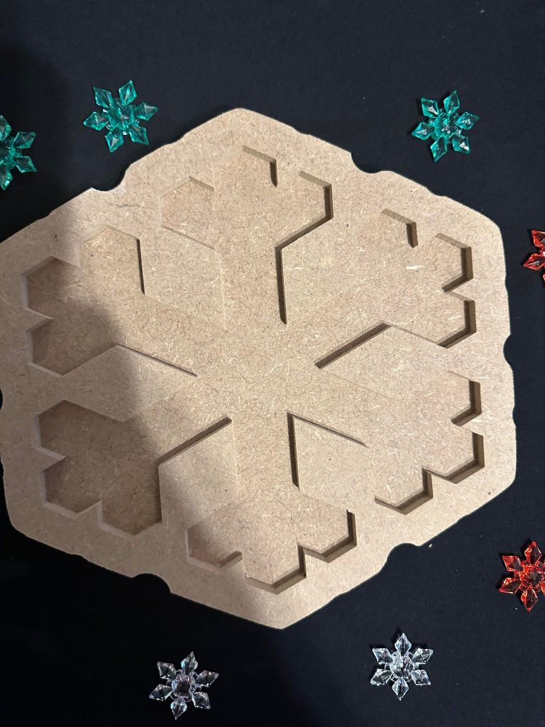 Snowflake Tray - Ideal For Winter, Christmas Or Seasons Play