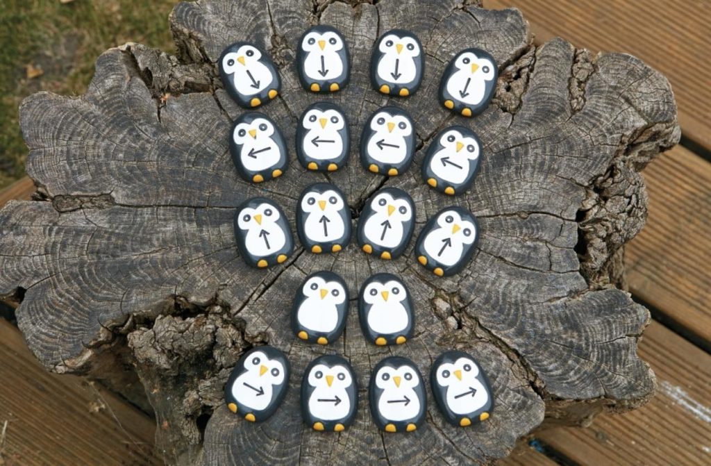 Yellow Door Pre Coding Penguin Stones