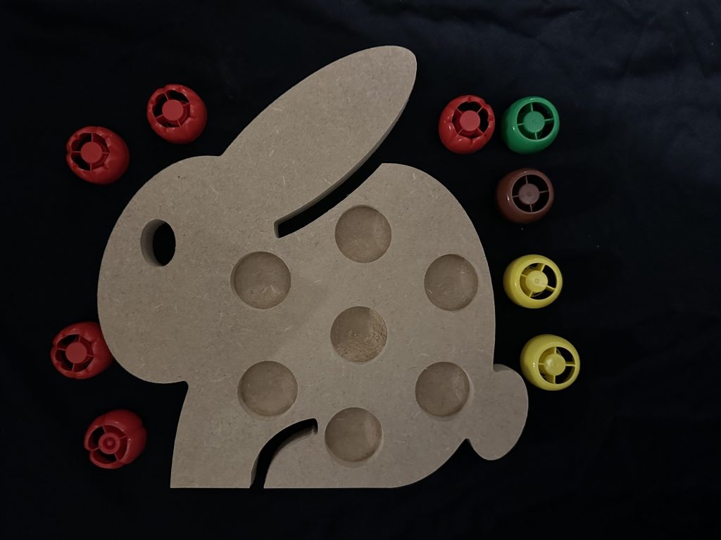 Rabbit Pouch Shape. Ideal For Easter Or Spring Play