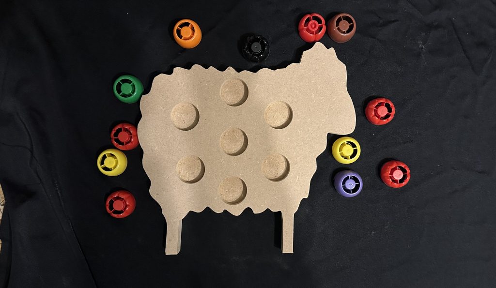 Sheep Pouch Shape. Ideal For Easter or Spring Play