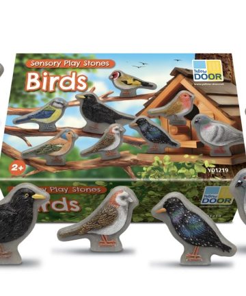 Birds – Yellow Door Sensory Play Stones Ideal for play doh, messy or small world play - Image 1