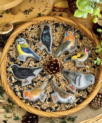 Birds – Yellow Door Sensory Play Stones Ideal for play doh, messy or small world play - Image 6